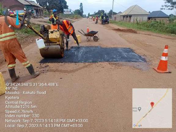 Pothole Patching — Mechanised Maintenance of Masaka–Kyotera Road (43km)